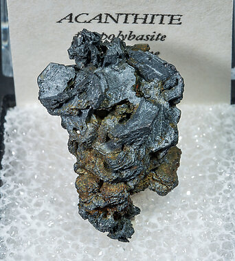 Acanthite after Polybasite. 