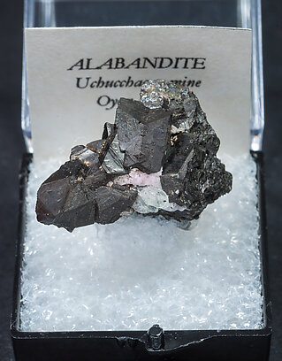 Alabandite with Rhodochrosite. 