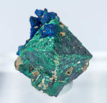 Malachite after Cuprite with Azurite.