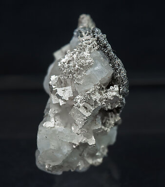 Silver with Calcite. Side