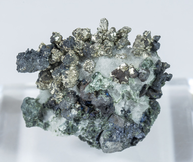 Silver with Calcite and Lllingite. Front