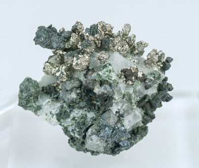 Silver with Calcite and Löllingite. Side
