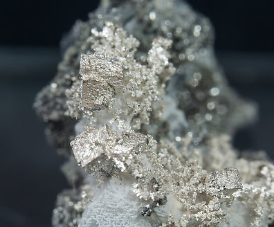 Silver with Calcite and Lllingite. 