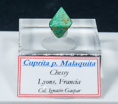 Malachite after Cuprite. Front