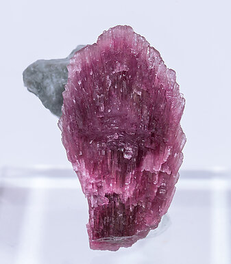 Elbaite-Schorl Series (variety 'mushroom') with Quartz. Front