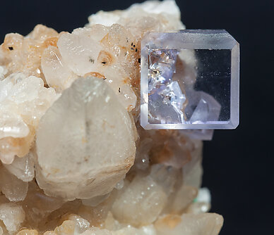 Fluorite with Calcite. 