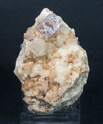 Fluorite with Calcite. 