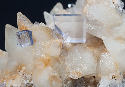 Fluorite with Calcite. 