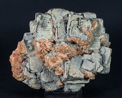 Galena with Cerussite, Plumbogummite, Quartz, Wulfenite and Baryte.