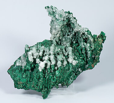 Malachite with Calcite and Cerussite.