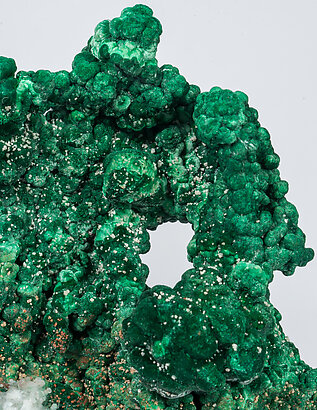 Malachite with Calcite and Cerussite. 