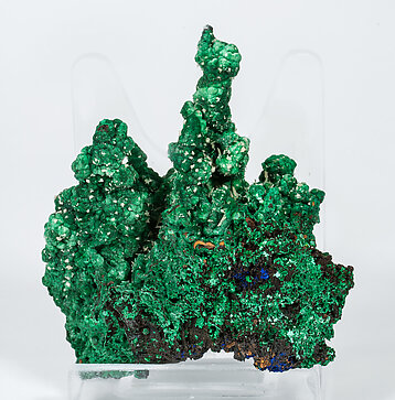 Malachite with Cerussite. Rear