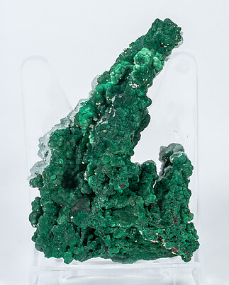 Malachite with Calcite and Cerussite. Front