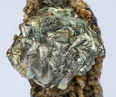 Pyrite with Siderite and Sphalerite . 