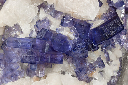 Fluorite with Calcite. 