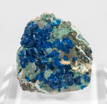 Veszelyite with Hemimorphite.