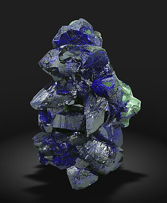 Azurite with Malachite.