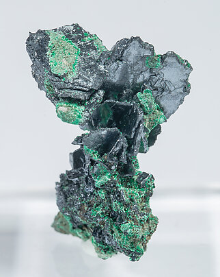 Chalcocite with Malachite. Front