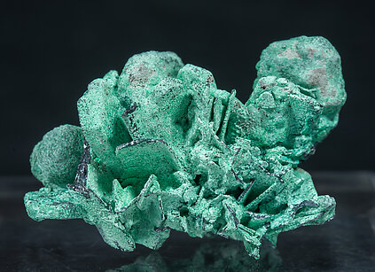 Chalcocite with Malachite.