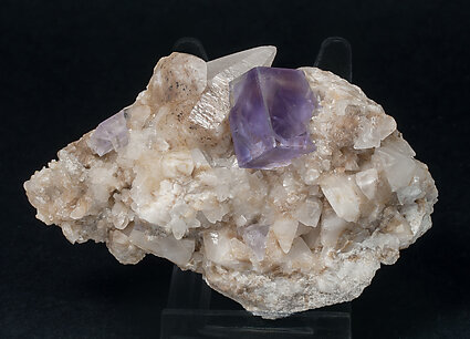 Fluorite with Calcite.