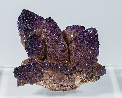 Fluorite with Calcite and Gypsum.