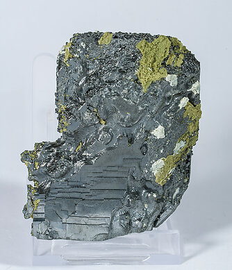 Galena with Siderite and Sphalerite. Rear