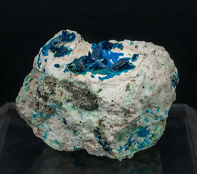 Veszelyite with Hemimorphite.