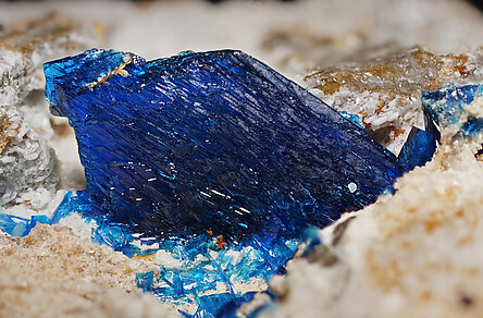 Veszelyite with Hemimorphite. Detail / Photo: Joaquim Calln