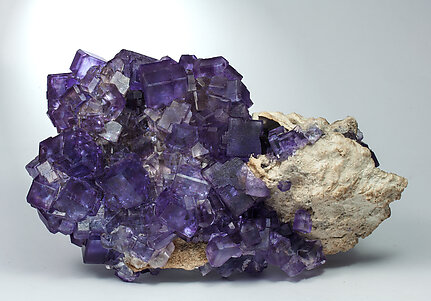 Fluorite. Front with slight light behind