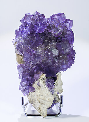 Fluorite. Side with light behind