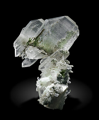 Quartz (variety faden) with Chlorite inclusions. Rear / Photo: Joaquim Calln