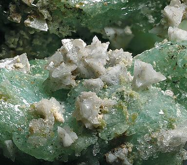 Borcarite with Cahnite. Detail / Photo: Joaquim Calln