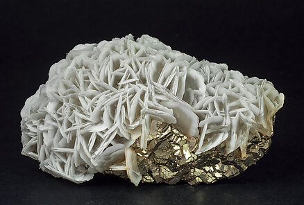 Calcite with Pyrite.