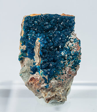 Veszelyite with Hemimorphite.