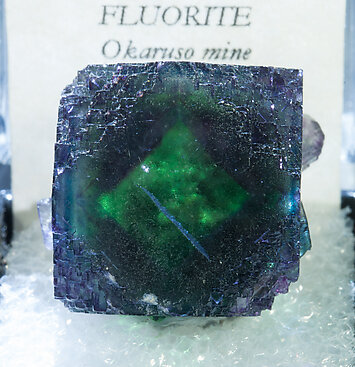 Fluorite. Light behind