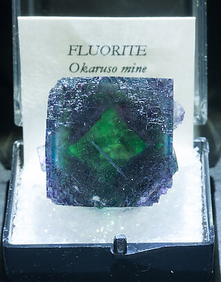 Fluorite. Light behind