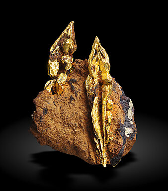 Gold (spinel twin).