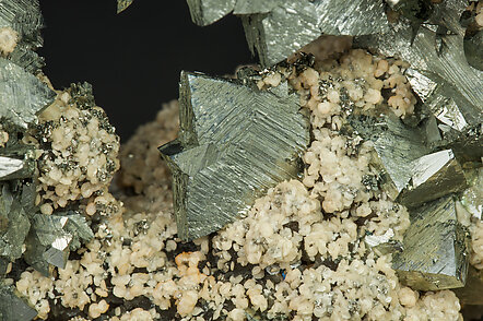 Marcasite with Siderite and Muscovite. 