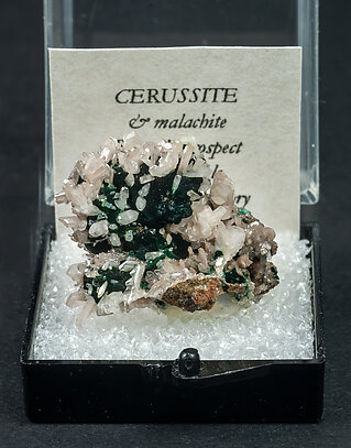 Cerussite with Malachite. Front