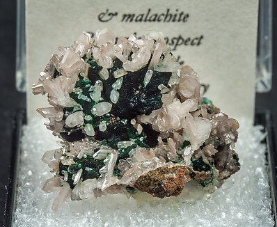 Cerussite with Malachite. Front