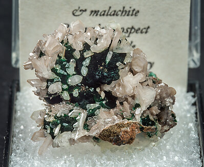 Cerussite on Malachite. Front