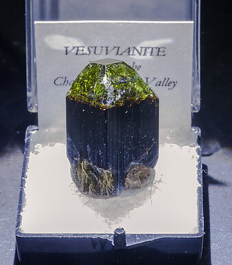 Vesuvianite. Front with light behind