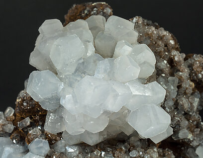 Calcite with Baryte and Pyrite. 