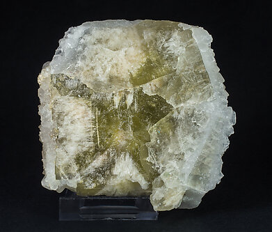 Fluorite with Quartz. Rear