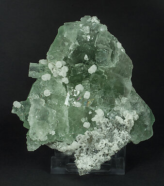 Fluorite with Calcite. 