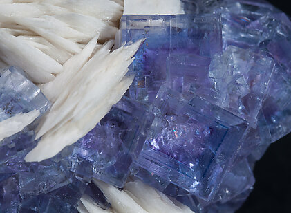 Fluorite with Baryte. 