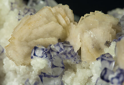 Fluorite with Baryte and Dolomite. 