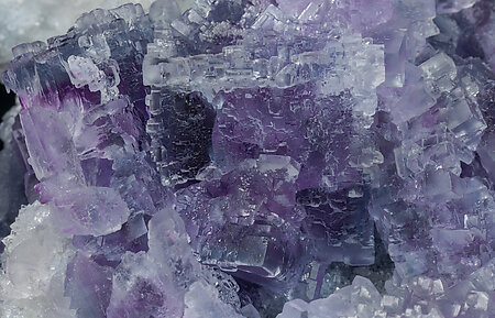 Fluorite with Quartz. 