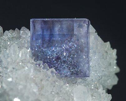 Fluorite with Quartz. 