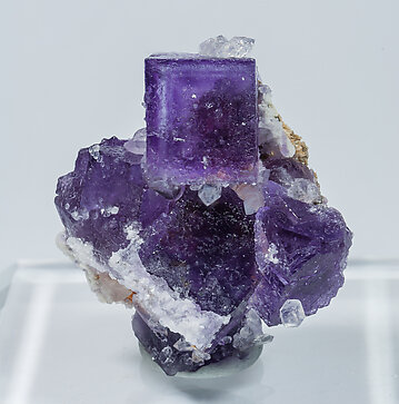 Fluorite with Quartz.